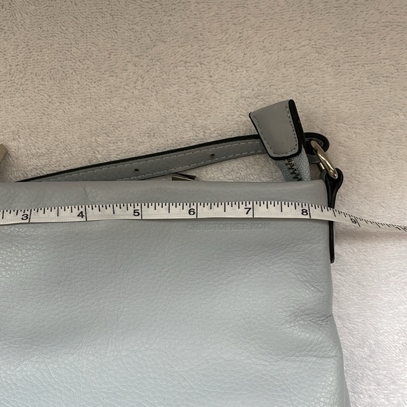 CHRISTOPHER KON Pastel Blue Genuine Leather Crossbody Handbag - Picture 14 of 16